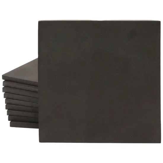 10 Pack Black EVA Foam Sheets, 9.6x9.6-Inch 3mm Thick High-Density Board for Arts and Crafts Supplies, Cosplay Costumes and Custom Crafted Armor {1}