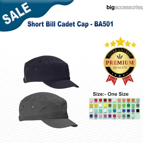 Big Accessories&reg; Short Bill Cadet Cap BLACK {2}
