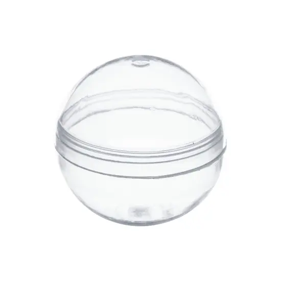 200 Pack Gumball Vending Machine Capsules, 1.1 Inch Plastic Containers for Toys, Prizes, Themed Party Favors, For Ages 3-14 Clear {6}