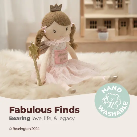 Bearington Pixie Soft Plush Tooth Fairy Doll, 14 Inches, For Ages 3-14 Pink {3}