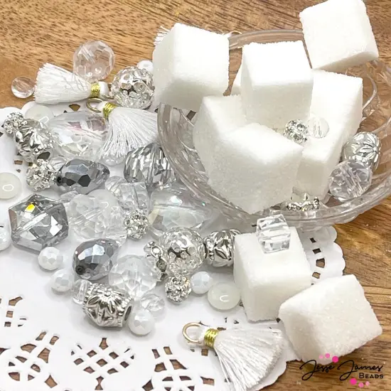Jesse James Beads Mini Bead Mix in Sugar Crystal {3}