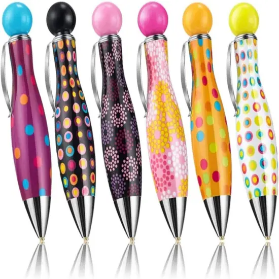 6Pcs Diamond Painting Drill Pens 5D DIY Diamond Art Pens Tools Sticky Pen Rhinestone Picker Quick Point Pen Cross Stitch Embroidery Accessories for Nail Art Decoration (Multicolour) {1}