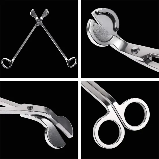 Yoodelife Candle Wick Trimmer, Polished Stainless Steel Wick Clipper Cutter - Reaches Deep Into Candles to Cut Spent Wicks, Allow Cleaner Burn and Prevent Soot Buildup {3}