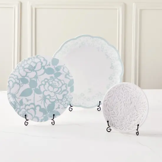 4 Pack Iron Easel Display Stand, 5 Inch Decorative Easel for Tabletop, Plates, Pictures, Paintings, Wedding and Party Decor Black {3}