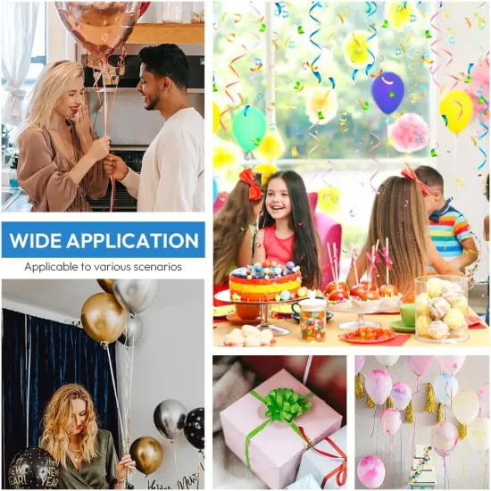 500 Yards White Curling Ribbon for Gift Wrapping, 1/5 inch Wide Balloon Ribbon String {4}