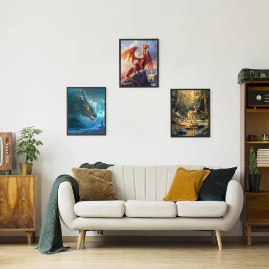 Paint by Numbers Kit for Adults Beginner & Kids Easy Acrylic on Canvas 16x20 inch with Paints and Brushes, Deer {4}