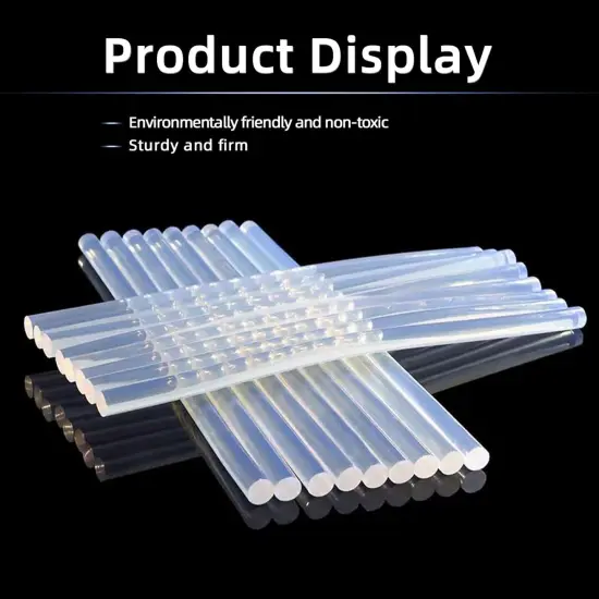 200 Count - Crystal Clear Hot Glue Sticks - Full Size, 5.9" x 0.27", All-Purpose Glue for Crafting, Wood, Metal, Glass, Plastic, Fabric, Foam - Ideal for DIY, Scrapbooking & More {3}