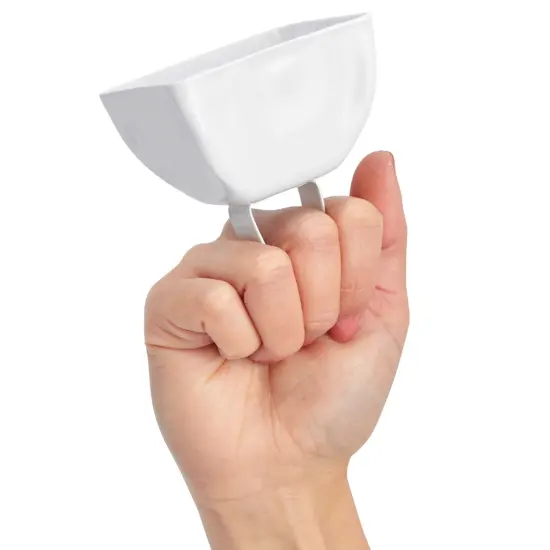 Set of 12 3-inch Cowbells with Handle, Hand Percussion Cow Bells Noise Makers for Sporting Events, Football Games (White) {6}