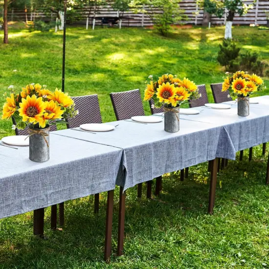 24 Sets Summer Sunflowers Artificial Flowers Tables Centerpieces {2}