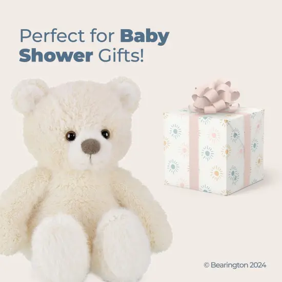 Bearington Tucker Off White Plush Teddy Bear Stuffed Animal, 11 Inch, For Ages 1-14 {5}