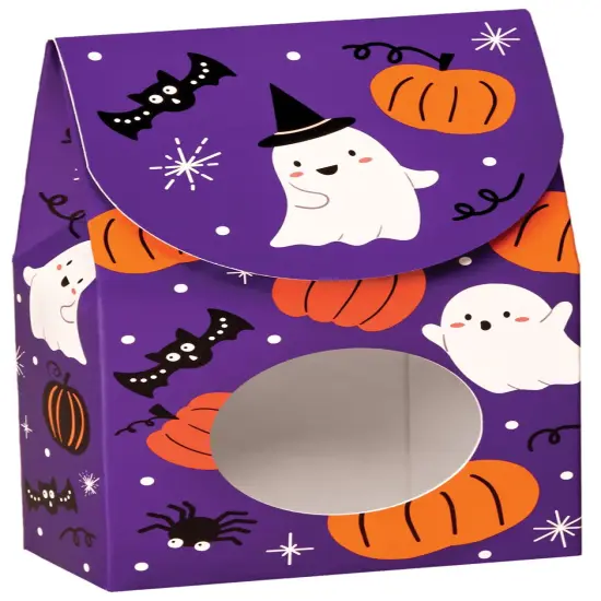 Pack/6: Boo Bash Gourmet Candy Box - 3-1/2 x 1-3/4 x 6-1/2" {1}