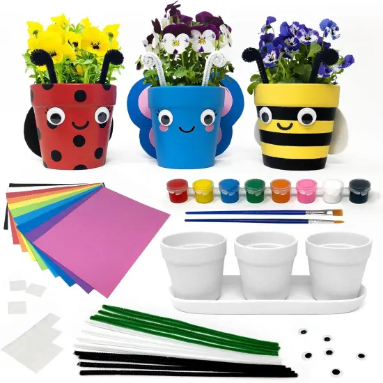 Paint Your Own Kids Plant Growing Kit for Kids {1}