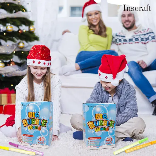 40 Pack 14&rsquo;&rsquo; Big Bubble Wands, 8 Colors Bubbles Bulk for Summer Toy, Outdoor / Indoor Activity Use, Easter, Birthday, Graduation, Shower, Bubbles Party Favors Supplies for Kids Toddlers {4}