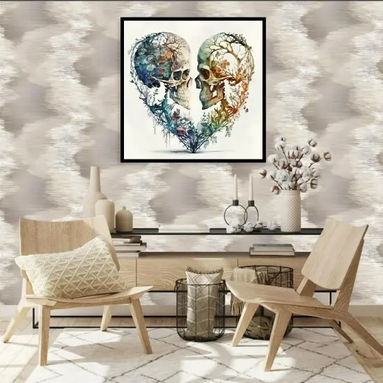 Diamond Painting Kits for Adults DIY 5D Love Diamond Art Paint with Round Diamonds Full Dril Gem Skull Art Painting Kit for Home Wall Decor Gifts {2}