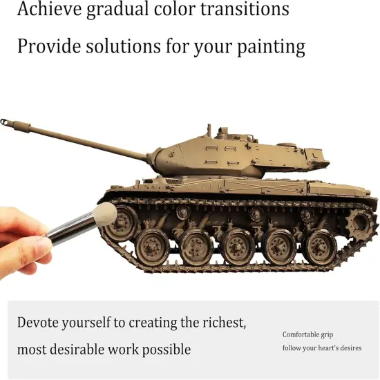 0 PCS Advanced Model Paint Brush for Tabletop Wargames Miniature Acrylic Watercolor Oil Painting {4}