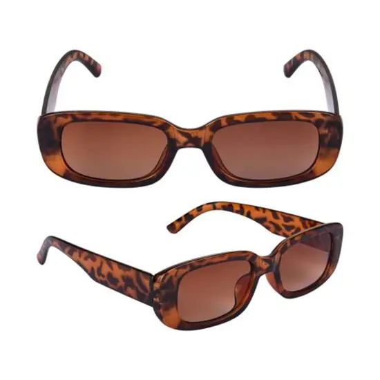 Leopard Sunglasses 6 Inches Wide Plastic Frame {1}