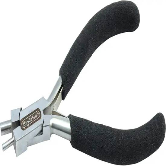 Memory Wire Finishing Pliers, 2mm and 4 mm size - Wire Looping Jewelry Tool {1}