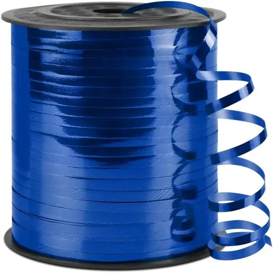 Blue Curling Ribbon, 1/5" Wide x 500 Yards Christmas Curling Ribbons for Gift Wrapping {1}