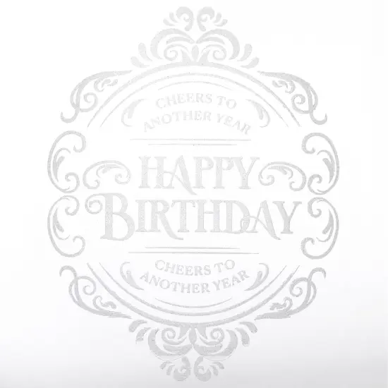 Aged to Perfection Decorative Stemless Wine Glass for Birthday Party Gift, 2 Pack, 18 oz Clear {4}