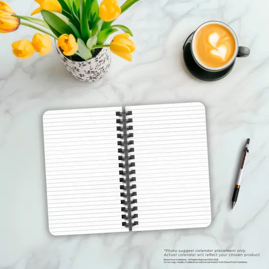 Busy Bees | 5.25x8.25 Inch Compact Wire Journal | Non-Dated | Foil Stamped Cover {4}