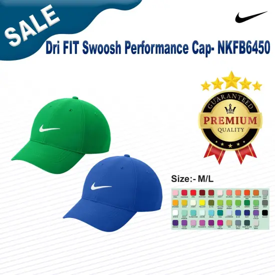 Nike&reg; Dri FIT Swoosh Performance Cap Lucky Green {3}