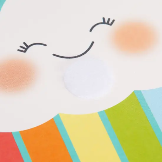 24 Pack of Rainbow Goodie Bags with Stickers for Birthday Supplies, Rainbow Party Favors, Treats, Candies, Baby Shower Decorations (Turquoise, 6.5 x 4 x 3 Inches) Multicolor {7}