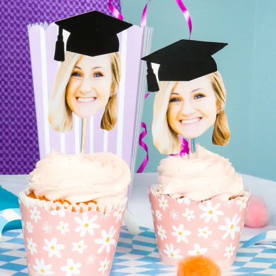 Big Dot of Happiness Pink Daisy Flowers - Floral Party Decorations - Party Cupcake Wrappers - Set of 12 {5}