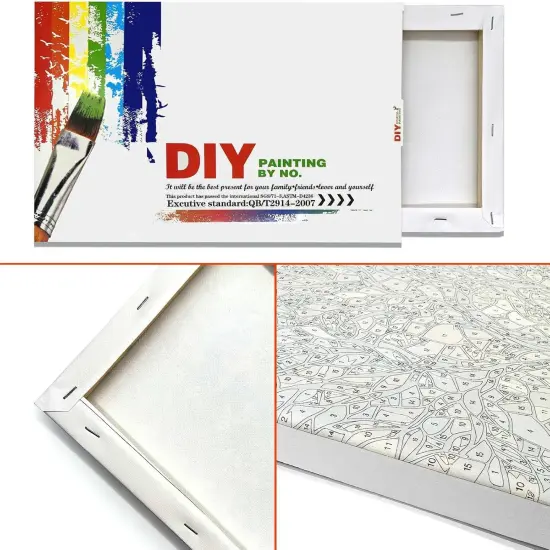 Flowers Paint by Numbers Kit for Adults with Frame, Paint by Number with Easel, Adults Paint by Number Kits Framed Canvas, DIY Floral Oil Painting Kit for Home Wall Decor {5}