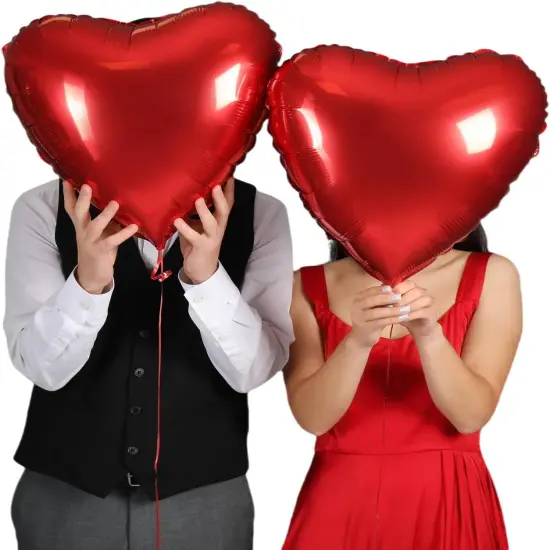 12Pcs Red Heart Balloons, 18 Inch, Love Balloons for Valentine's Day, Wedding, Birthday Decorations {3}