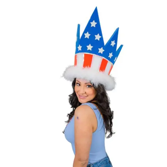 USA Crown Hat Patriotic & Regal Party Accessory {2}
