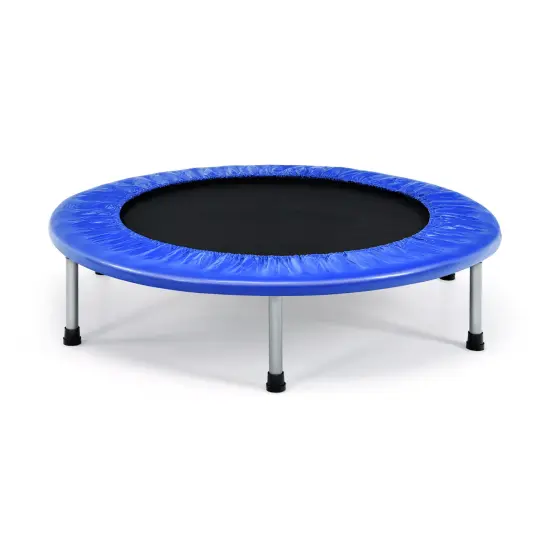 Foldable PP Trampoline with Safety Springs and 330 lbs Capacity Blue {8}