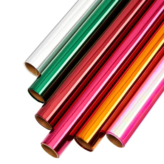 Bright Creations 6 Roll Cellophane Wrap - Transparent Colored Wrapping Paper for Baskets Treats Crafts (17 Inch x 10 Feet) Multicolor {7}