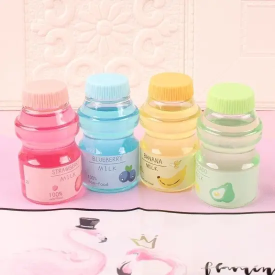 Clear Slime Strawberry Jelly Slime Fluffy Slime Stretchy Crunchy Slime Bubble Slime Soft Putty Stress Relief Toy Party Favors Slime Add Ins Super Light Favor Gift and Birthday (Pink) {3}