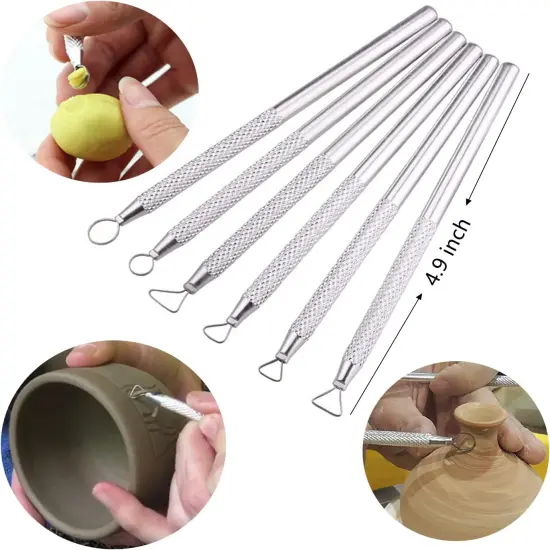 14Pcs Ceramic Pottery Clay Ribbon Sculpting Tools {5}