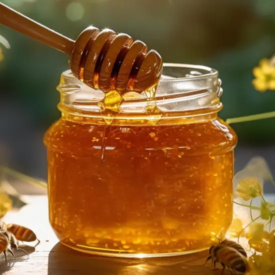 4PCS Honey Mixing Stirrer, 6.3 Inches Wooden Honey Dipper, Smooth Honey Comb Stick, Honey Spoon Collecting Dispensing Drizzling Jam (Straight Handle) {2}