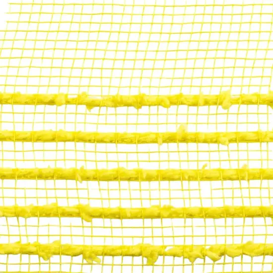 10.25" Drift Border Mesh Ribbon: Yellow (10 Yards) {3}