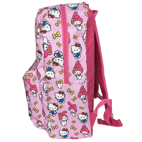 My Melody All Over Nylon Pink Kids School Backpack 16" School Bookbag for Girls {4}