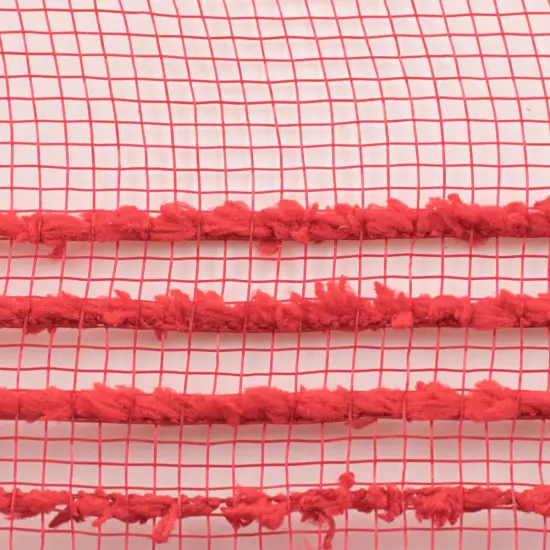 10.25" Drift Border Mesh Ribbon: Red (10 Yards) {3}