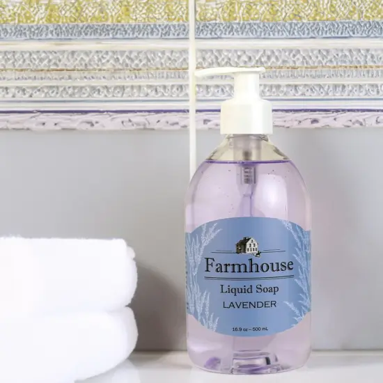 Farmhouse All Natural Liquid Soap, Lavender Mild Nourishing Vitamins 16.9 Oz {4}