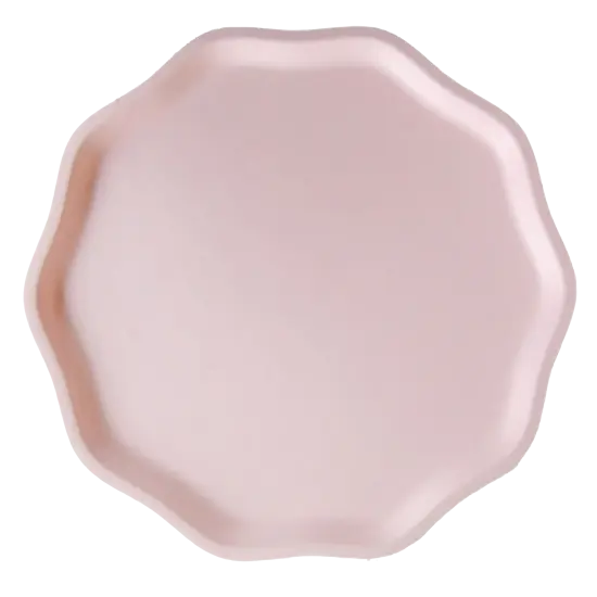 PETAL PINK COMPOSTABLE DINNER PLATES {1}