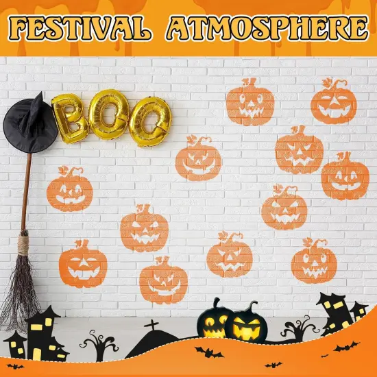 8 Pcs Large Pumpkin Stencils(Pumpkin) {5}