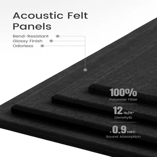 36" x 24" Cork Board Alternative-6 Pack(Black) {2}