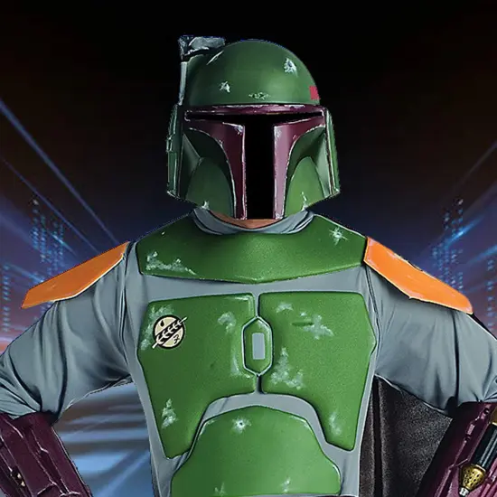 Boba Fett Star Wars Costume with Molded Helmet and Armor {4}