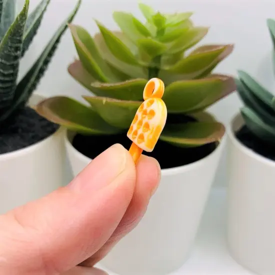 Multi-color Acrylic Ice Cream Bar Charms, 22x12mm {4}