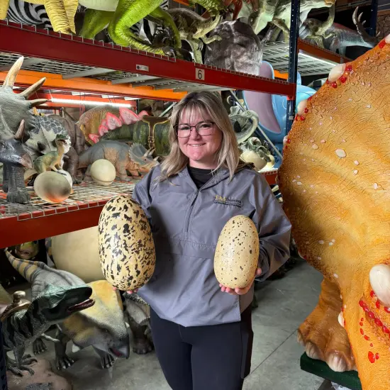 Large Theropod Dinosaur Egg Life Size Statue {6}