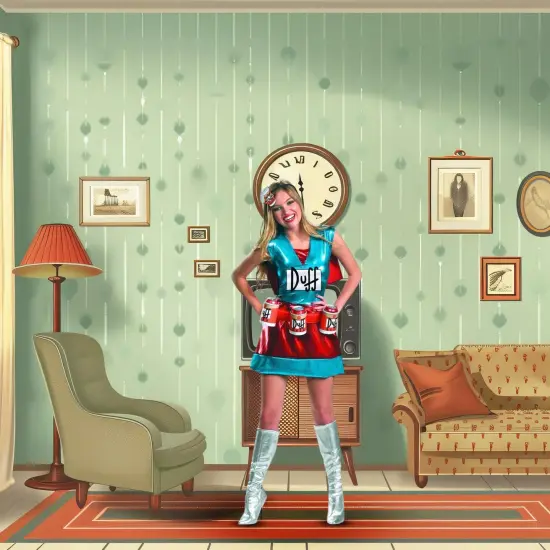 The Simpsons Duffwoman Deluxe Adult Costume {7}