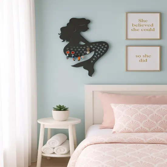 Mango Steam Mermaid Wall-Mounted Jewelry & Earring Organizer {5}