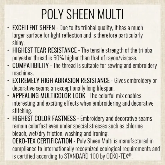 Indigo Shades (4880-9928) | Poly Sheen Multi (800M / 875Y) | Mettler Thread {4}