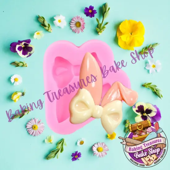 Easter Bunny Rabbit Ears Silicone Mold {4}