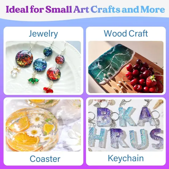 LET'S RESIN EPOXY RESIN Fast Cure Resin Epoxy for Jewelry,1 Gallon Quick Dry Resin-4 Hours Demold,Crystal Clear & Bubble Free Casting Resin for Painting,Craft,Art,Molds {5}